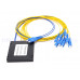 PLC-208-SC 2分8 SC單模光纖分光器 2分8光纖分路器SC/UPC接頭盒式 二分八平面波導尾纖 盒式 分路器電信級光纖分光器SC/UPC 2分8